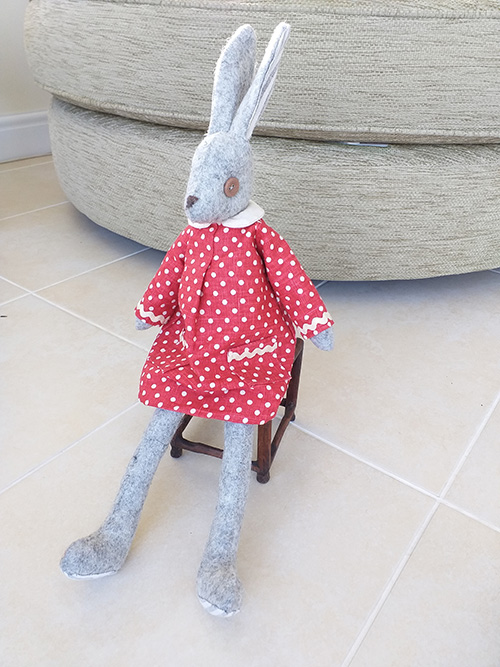 felt fabric Luna Lapin Rabbit